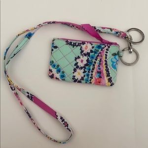 Vera Bradley ID lanyard and change pouch